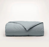 Percale Quilted Down Alternative Comforter - Bluestone