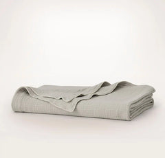 Dream Bed Blanket - Pewter/Cream Picot