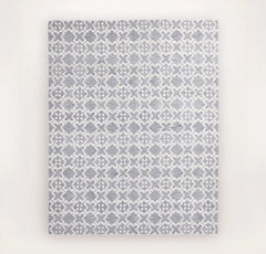 Cotton Tile Rug - Pewter