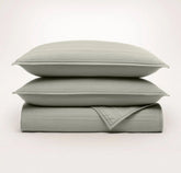 Signature Stripe Quilt Set - Sageleaf