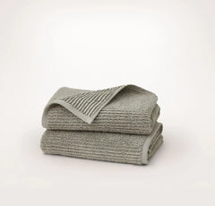 Turkish Ribbed Hand Towels (Pair) - Sageleaf