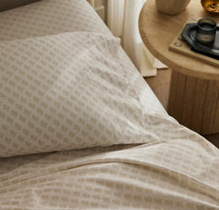 Signature Hemmed Sheet Set - Sand Marigolds