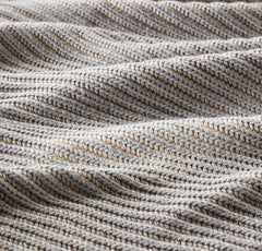 Sunday Knit Throw Blanket - Shore/Heathered Oatmeal