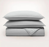 Signature Stripe Quilt Set - Shore