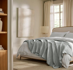 Waffle Bed Blanket - Shore