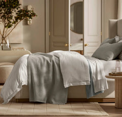 Signature Textured Stitch Quilted Sham - Pewter