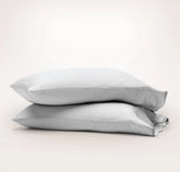 Signature Embellished Pillowcase Set - Sky/Shore Curved Edge