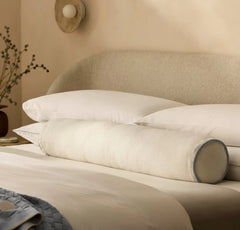 Threadmark Pillow Cover (Bolster) - Soft White/Melange Shore