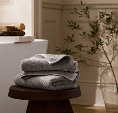 Turkish Ultra Plush Hand Towels (Pair) - Stone