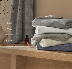 Turkish Waffle Washcloths (Pair) - Shore