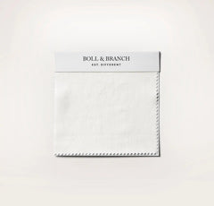 Percale Vintage Washed Fabric Swatch - Vintage White