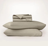 Signature Embellished Sheet Set - Oak/Walnut Piped Edge
