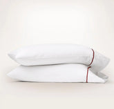Signature Embellished Pillowcase Set - White/Holly Embroidered