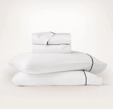 Signature Embellished Sheet Set - White/Night Embroidered