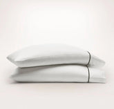 Signature Embellished Pillowcase Set - White/Night Embroidered