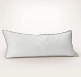 Waffle Pillow Cover - White/Oak Whipstitch
