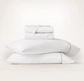 Signature Embellished Sheet Set - White/Shore Embroidered
