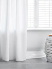 Waffle Shower Curtain - White