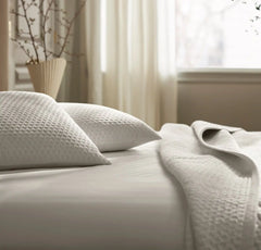 Signature Textured Stitch Quilt - White