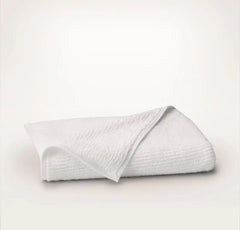 Turkish Ribbed Bath Towel - White