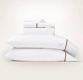 Signature Embellished Sheet Set - White/Holly Embroidered