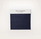 Percale Hemmed Fabric Swatch - Coastal Navy