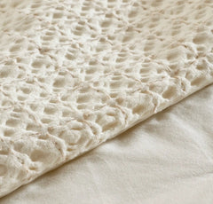 Mosaic Waffle Comforter - Cream/Oak