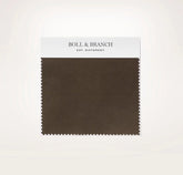 Percale Hemmed Fabric Swatch - Deep Walnut