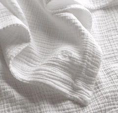 Dream Baby Blanket - White/White Picot
