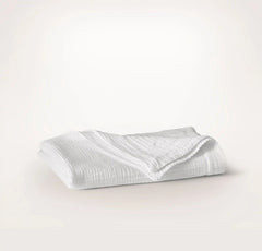 Dream Baby Blanket - White/White Picot