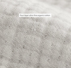 Dream Bed Blanket - Pewter/Cream Picot
