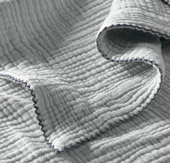 Dream Bed Blanket - Shore/Bluestone Picot
