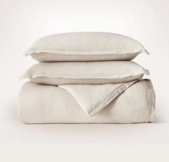 Linen Duvet Set - Melange Natural