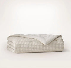 Mosaic Waffle Comforter - Mist/Cream/Oak