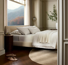 Mosaic Waffle Comforter - Mist/Cream/Oak