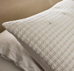 Mosaic Waffle Comforter Sham Set - Mist/Cream/Oak