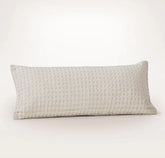 Mosaic Waffle Pillow Cover - Mist/Cream/Oak