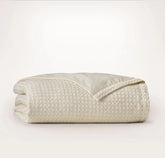 Mosaic Waffle Duvet Cover - Cream/Oak