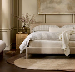 Mosaic Waffle Duvet Cover - Mist/Cream/Oak