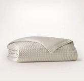Mosaic Waffle Duvet Cover - Mist/Cream/Oak