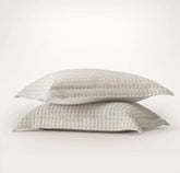 Mosaic Waffle Duvet Sham Set - Mist/Cream/Oak