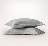 Mosaic Waffle Duvet Sham Set - Shore/Cream