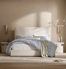 Percale Hemmed Duvet Set - Bay Garden