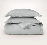 Percale Embellished Duvet Set - Shore/Shore Curved Edge