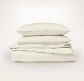 Percale Vintage Washed Duvet Set - Vintage Cream