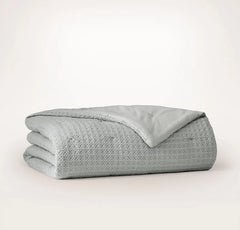 Mosaic Waffle Comforter - Shore/Cream