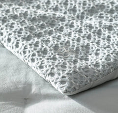 Mosaic Waffle Comforter - Shore/Cream