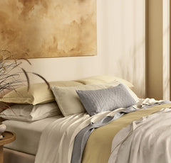 Signature Hemmed Duvet Set - Buttercup