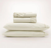 Signature Embellished Sheet Set - Cream/Sand Ladder Stitch