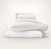 Signature Embellished Sheet Set - White/Shore/Sand Sail Stitch